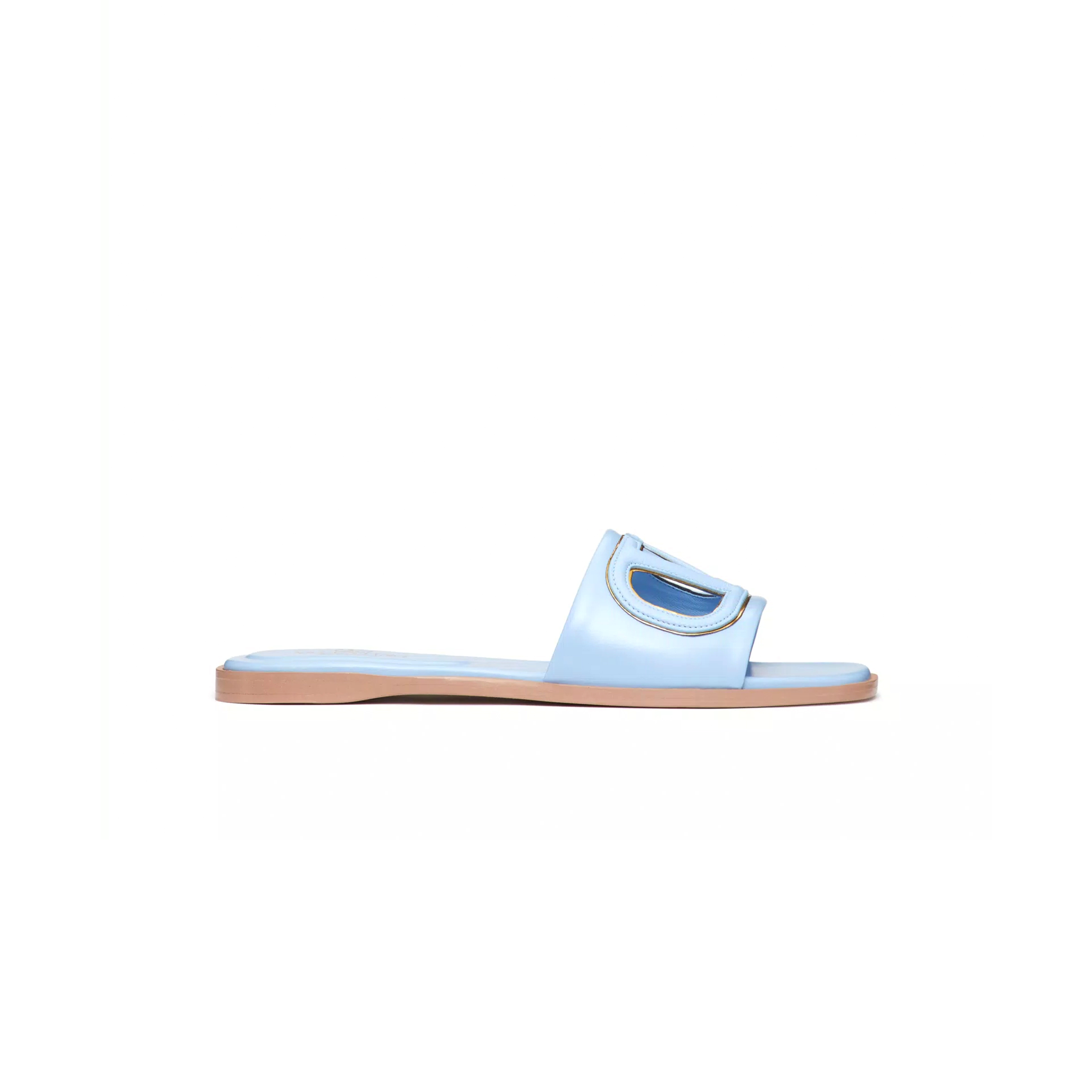 VALENTINO VLOGO CUT-OUT CALFSKIN SLIDE SANDAL 4W2S0IB0RLL_ZTL VALENTINO VLOGO CUT-OUT CALFSKIN SLIDE SANDAL 4W2S0IB0RLL_ZTL